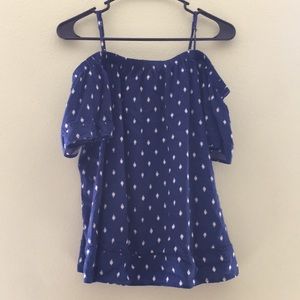 Blue and white shirts